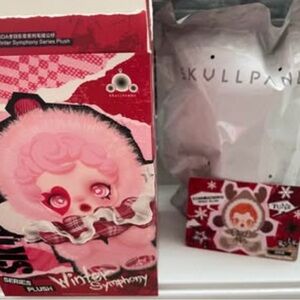 Skullpanda authentic popmart Winter Symphony Plush Toy - Pink